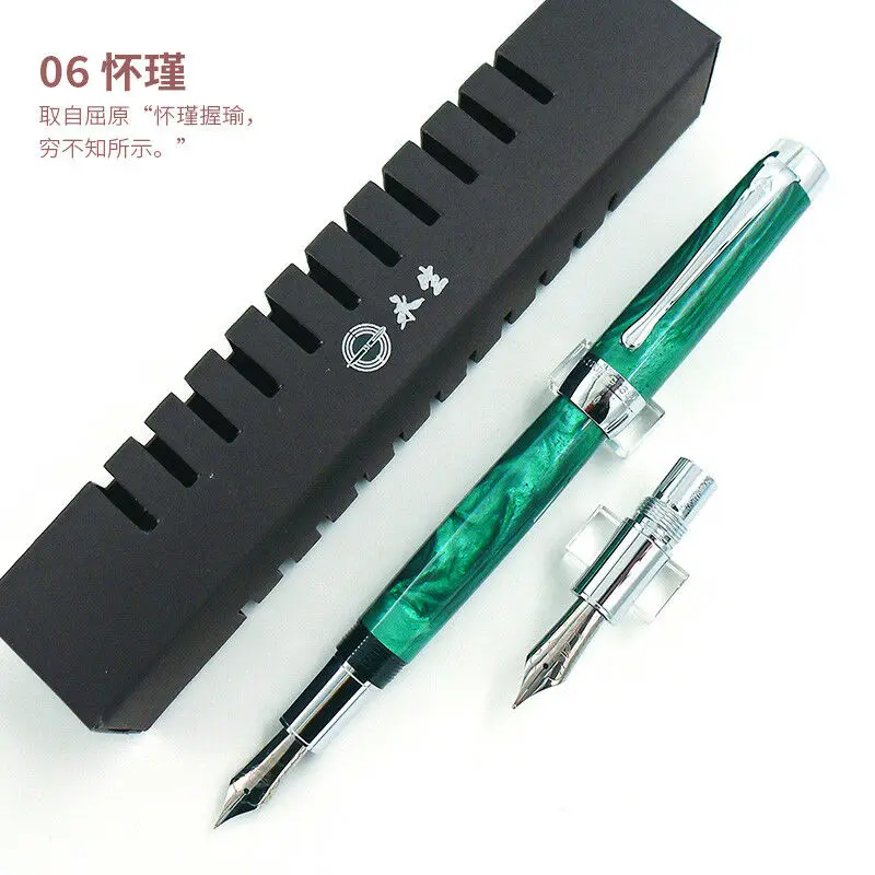Wing Sung 627 авторучка 32 мм F перо подарок дополнительный сменный M перо канцелярские принадлежности офисные школьные принадлежности penna stilografica - Цвет: 6