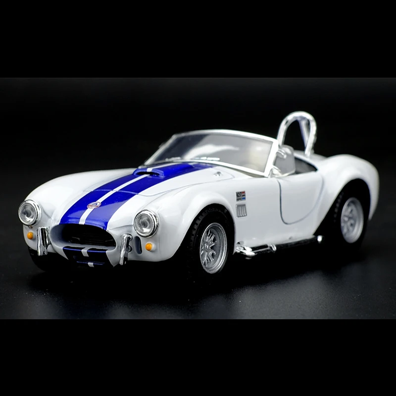 Kinsmart 1:32 1965 Shelby Cobra 427 S/C Alloy Diecast Car Model Toy With Pull Back For Kids Gifts Toy Collection Kinsmart 1:32 1965 Shelby Cobra 427 S/C Alloy Diecast Car Model Toy With Pull Back For Kids Gifts Toy Collection