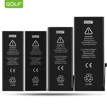 Golf новые оригинальные батареи встроенный телефон батарея для iPhone 4S 5 5S 5C 6 6S 7 Plus Замена батареи+ Полный станок