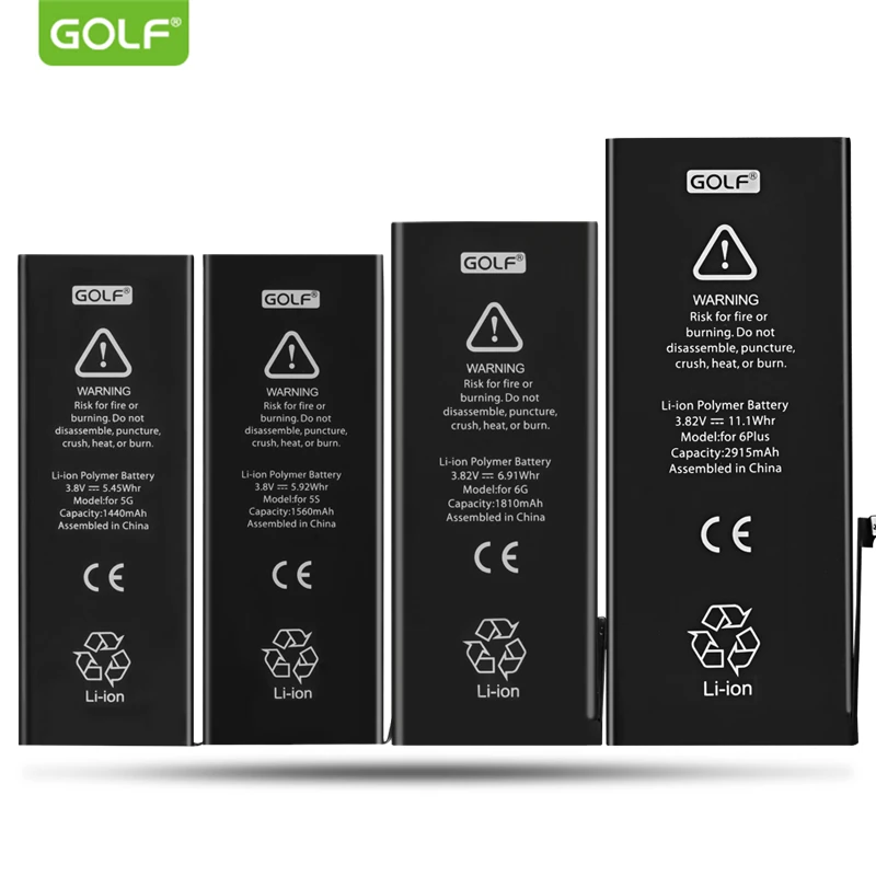 

Golf New Original Batteries Built-In Phone Battery For iPhone 4S 5 5S 5C 6 6S 7 Plus Replacement Batterie + Full Machine Tools