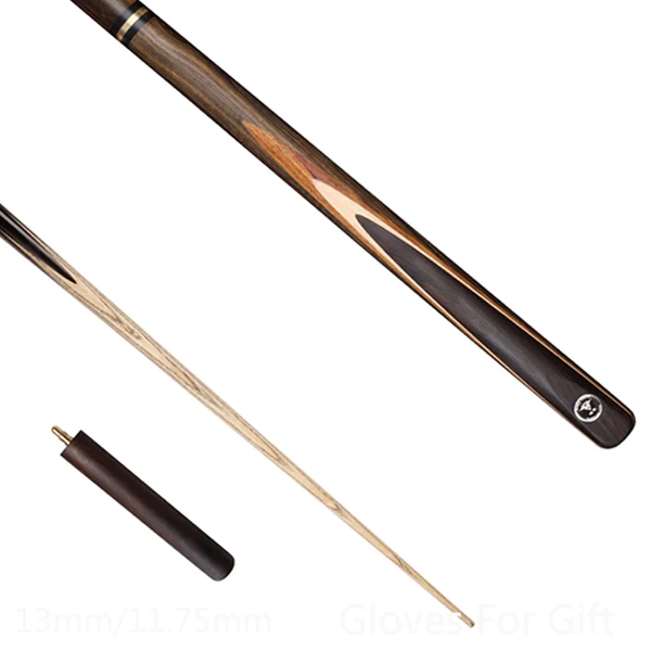 2016 New Professional Handmade Snooker Cues Stick 9.4mm Tip 17.5oz 3 4