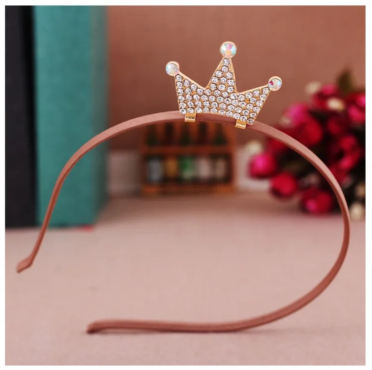 Милая принцесса Корона Фестивальная лента на голову для маленьких девочек Детские волосы головы полосы обруча аксессуары для детей подарок на день рождения повязка на голову тиара