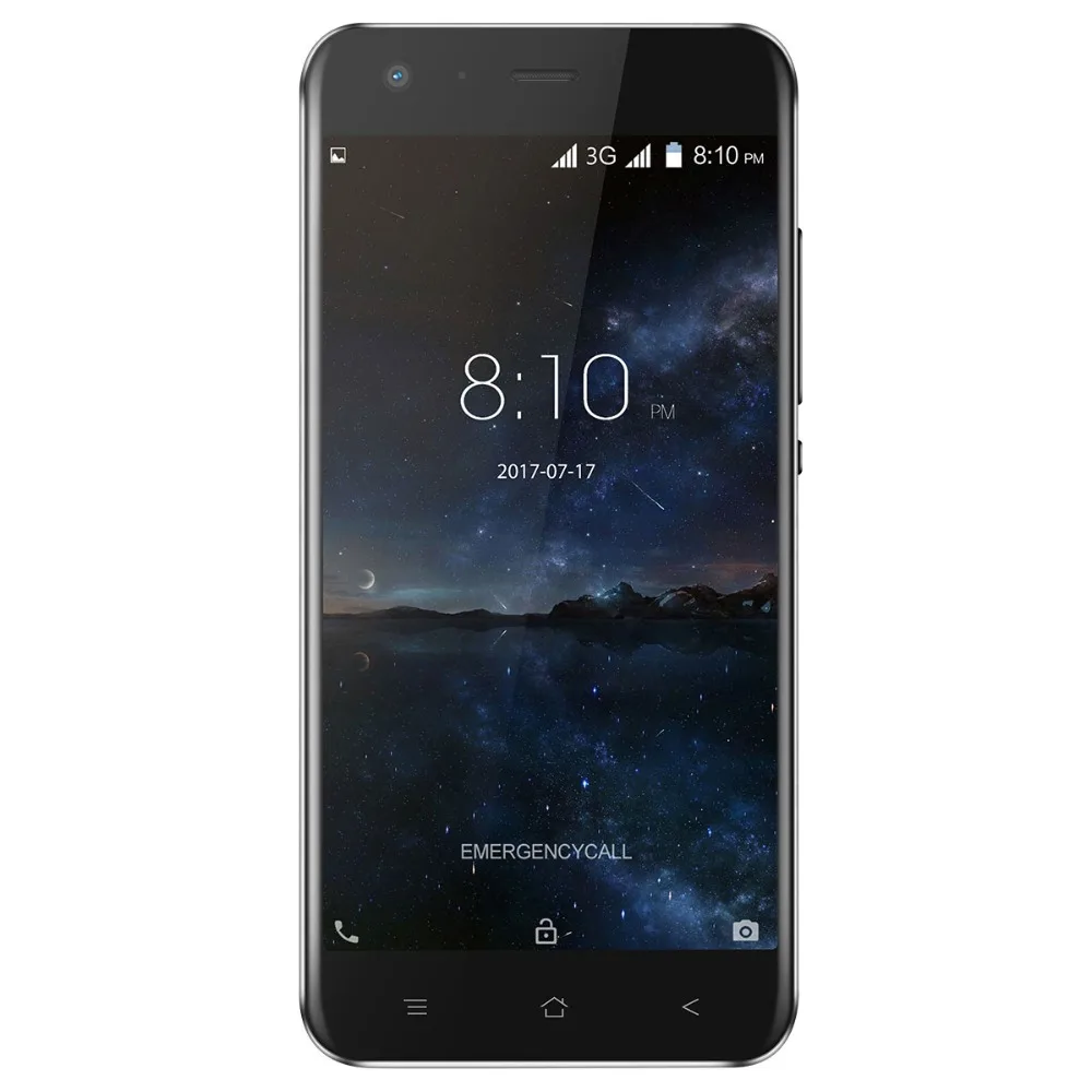 Blackview A7 MT6580A четырехъядерный мобильный телефон 5,0 дюймов двойная задняя камера Android 7,0 смартфон 2800 мАч 1 Гб ram 8 Гб rom мобильный телефон