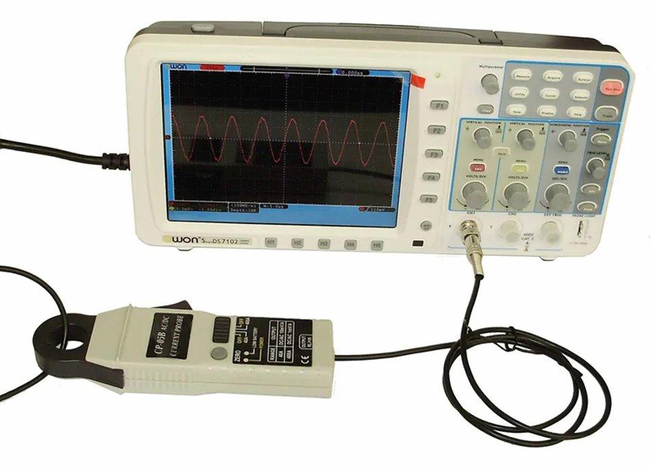 Измерение зонда. Токовая прищепка для осциллографа. Автомобильный осциллограф для диагностики. DC на осциллографе. Токовый зонд.