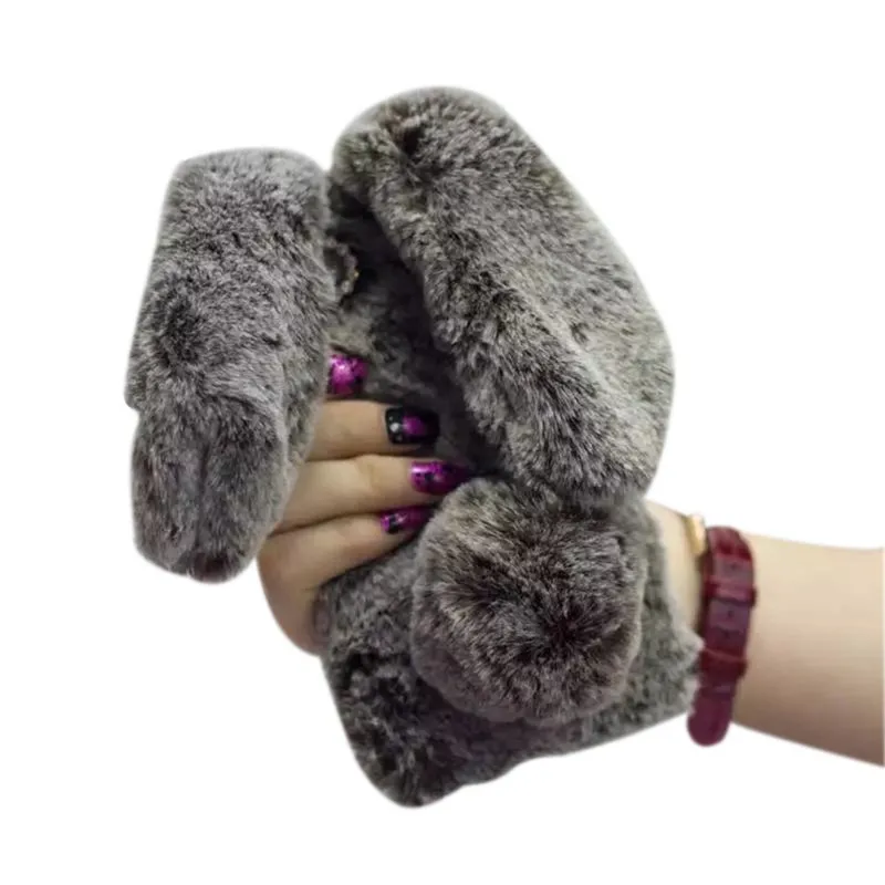 

1Pcs Artificial Rabbit Fur Fluffy Phone Case For Meizu 15 16 Plus 16th 15th Pro 6 7 Plus M5C M5S M5 M6 M3 Note M6T M6S U20 U10
