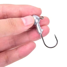 20 шт. 10 г привести джиг-головки крюк приманки карп Рыбалка Worm