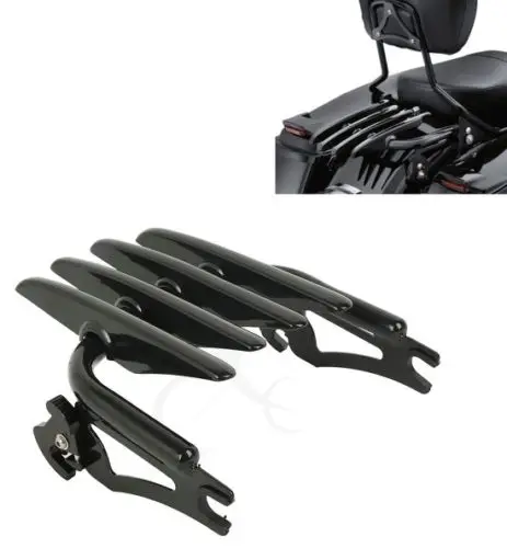 

Black Detachable Stealth Luggage Rack For Harley Touring FLHR FLTR 2009-2017 New