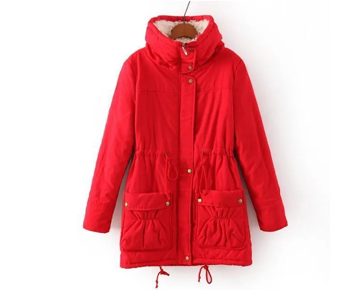 New Fashion Women Turn Down Collar Thicken Warm Lady Slim Winter Jacket And Coats Plus Size Coat Female Lamb's Wool Jacket JT350 (8)