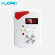 433 МГц беспроводной светодиодный дисплей голосовые подсказки LPG СПГ уголь Природный чувствительный горючий датчик детектора газа для безопасности дома