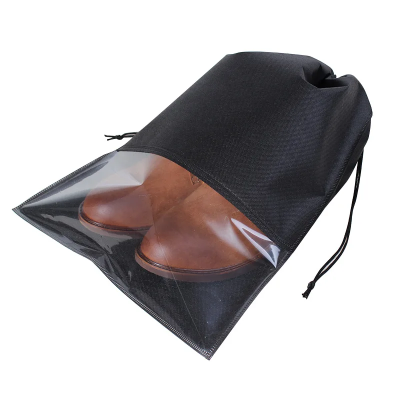 50PCS LOT Drawstring Shoes Bag Non Woven Fabric Travel Pouch Women Men Shoes Bags Clothes Pouch