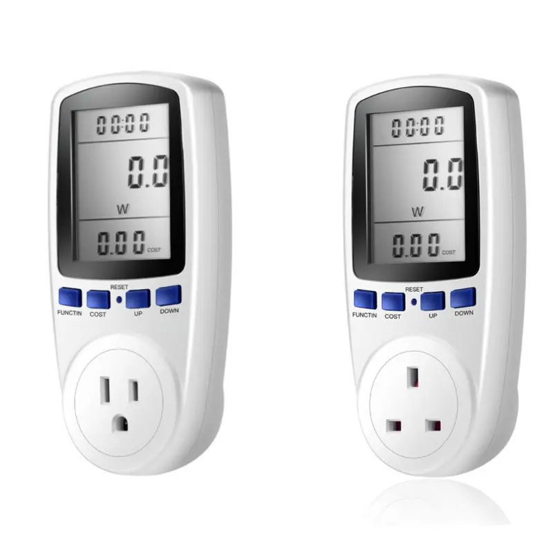 

LCD Digital Display Power Saving Energy Monitor Watt Amp Volt KWh Meter Electricity Analyzer