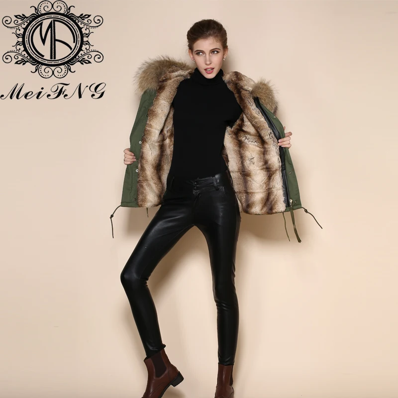 Winter mode jas voor vrouwen militaire parka natuurlijke faux fur voering casual mrms bont dragen Winter mode jas voor vrouwen militaire parka natuurlijke faux fur voering casual mrms bont dragen
