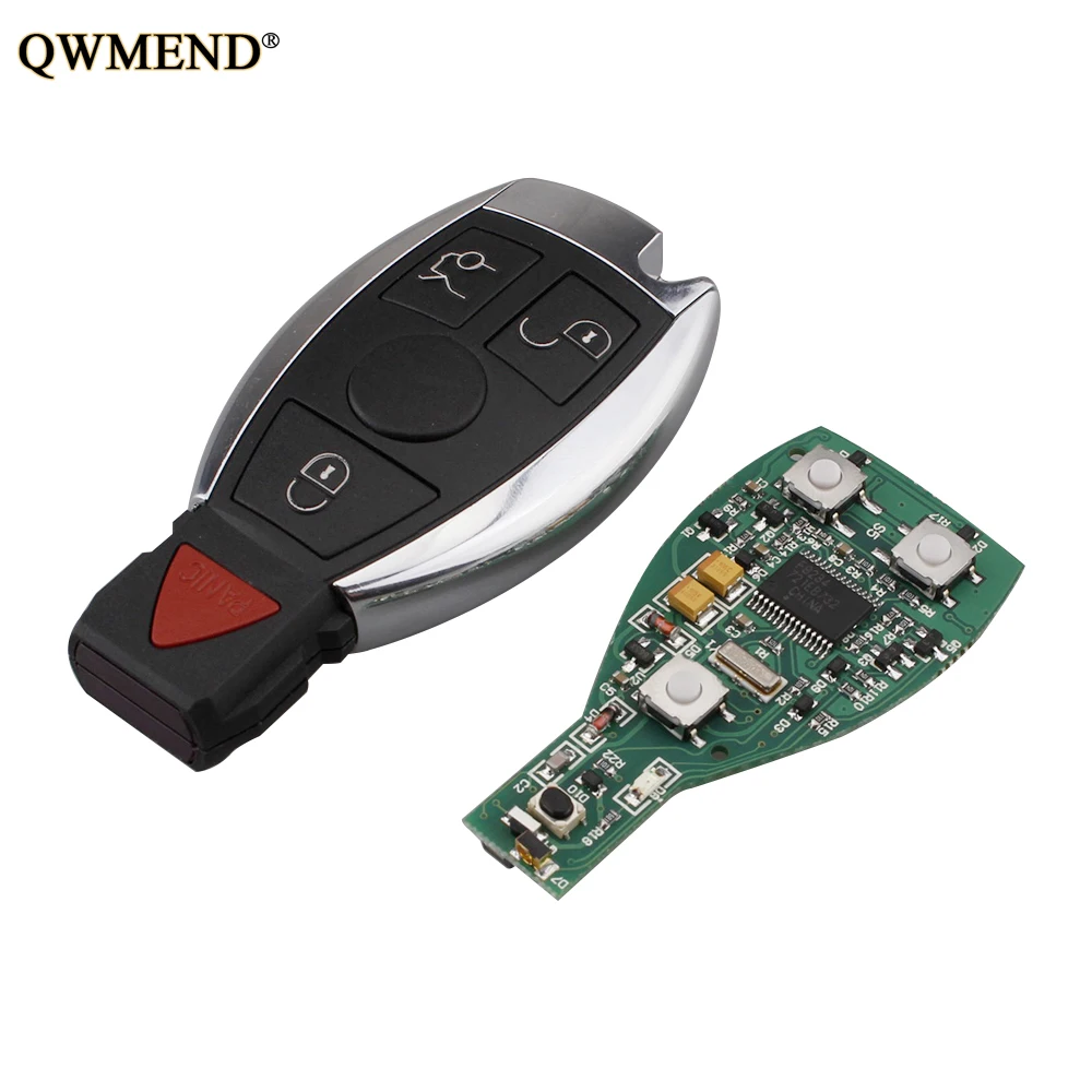 

QWMEND 3+1Buttons 315Mhz Complete Remote Key For Mercedes-Benz W169 W245 W203 W208 W209 W204 W210 W211 2000-2010 IYZ3312