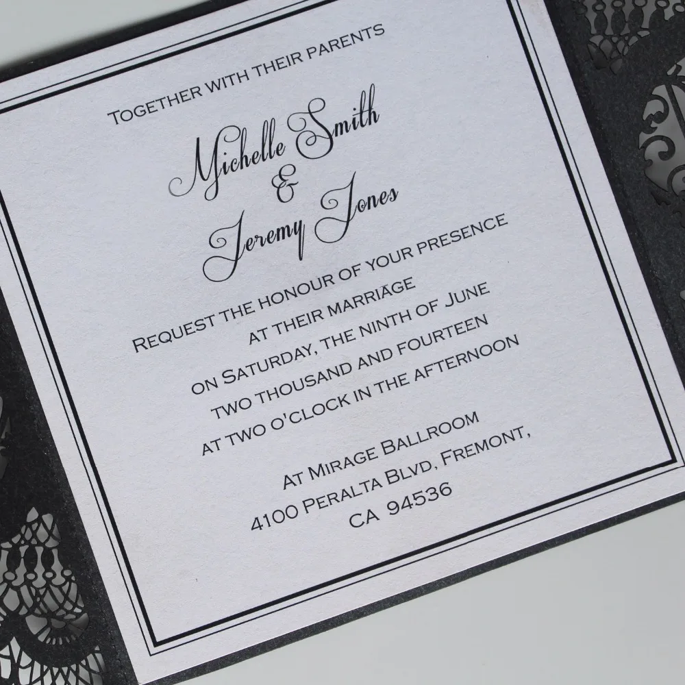 Customized Invitation Cards for Wedding