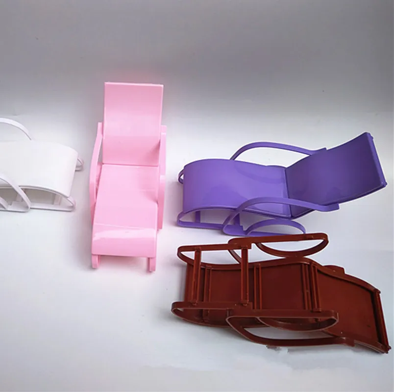 

1pcs Pink Chairs Dream House Rocking Beach Lounge Chair For 1/6 Doll Livingroom Gardan Furniture For 1/6 Doll Accessories