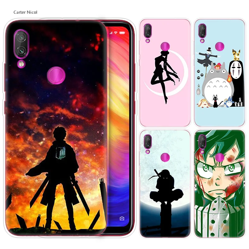 

Silicone Case for Xiaomi Redmi Note 7 6 5 Plus Mi A2 8 Lite Pro Prime Play Phone Cases Cover Japanese films Anime Cartoon Comic
