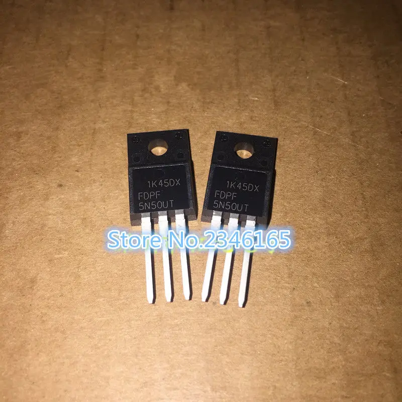 

10pcs FDPF5N50UT TO-220F FDPF5N50 TO-220 5N50 5N50UT 500V 5A new original