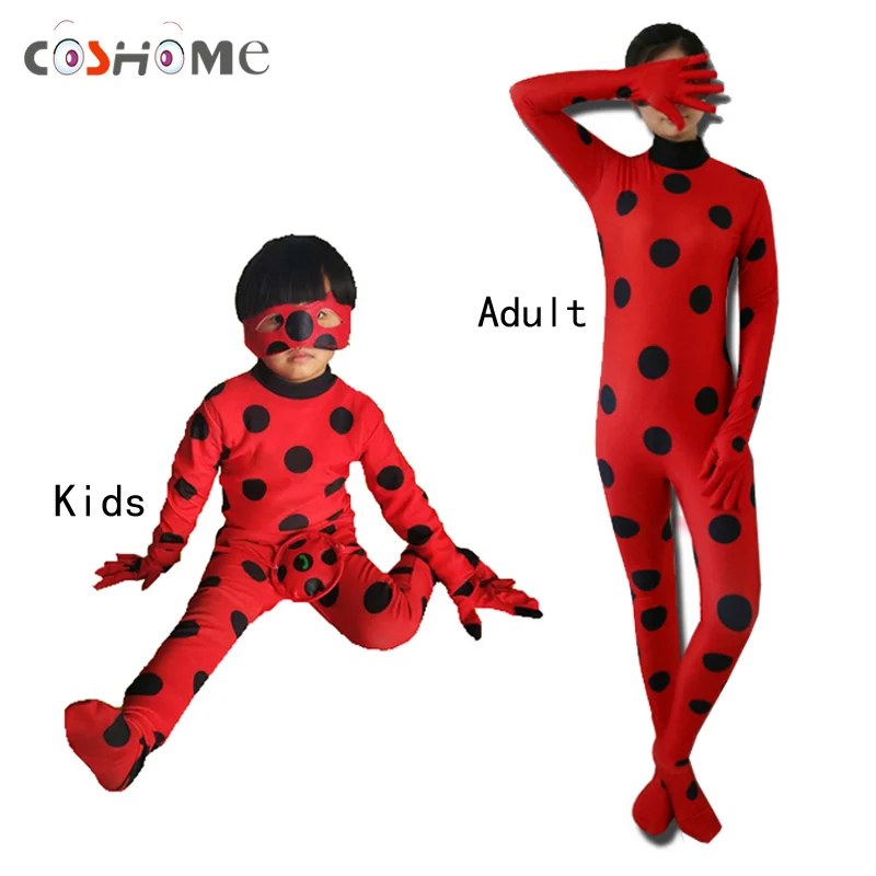 Coshome The Miraculous Ladybug Cosplay Costumes Wigs Adult Children