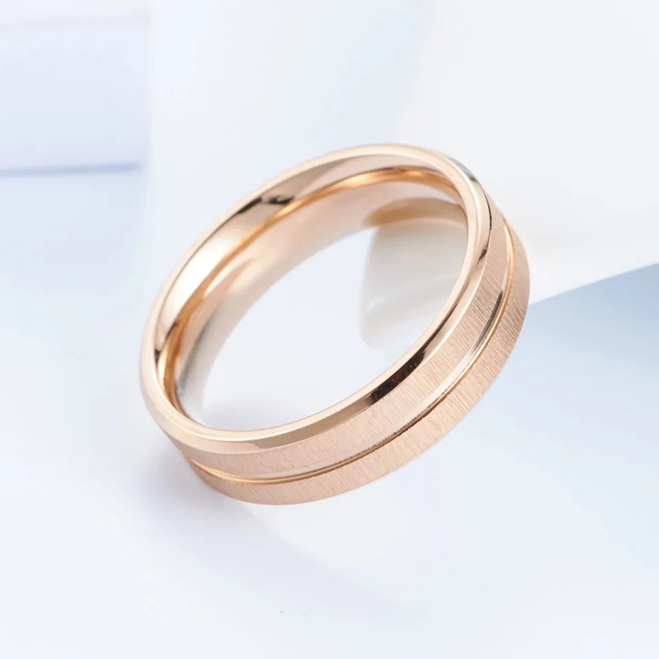 Модные Цветные Красочные радужные кольца для женщин из нержавеющей стали ювелирные изделия розовое золото цвет матовое кольцо гордости обручальные кольца Anillo