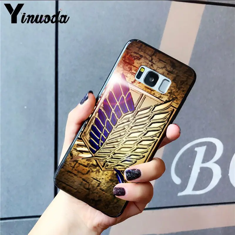 Уникальный чехол Yinuoda из аниме японский атака на Титанов для Samsung S7edge S20 S10 Plus S10E S8 S7