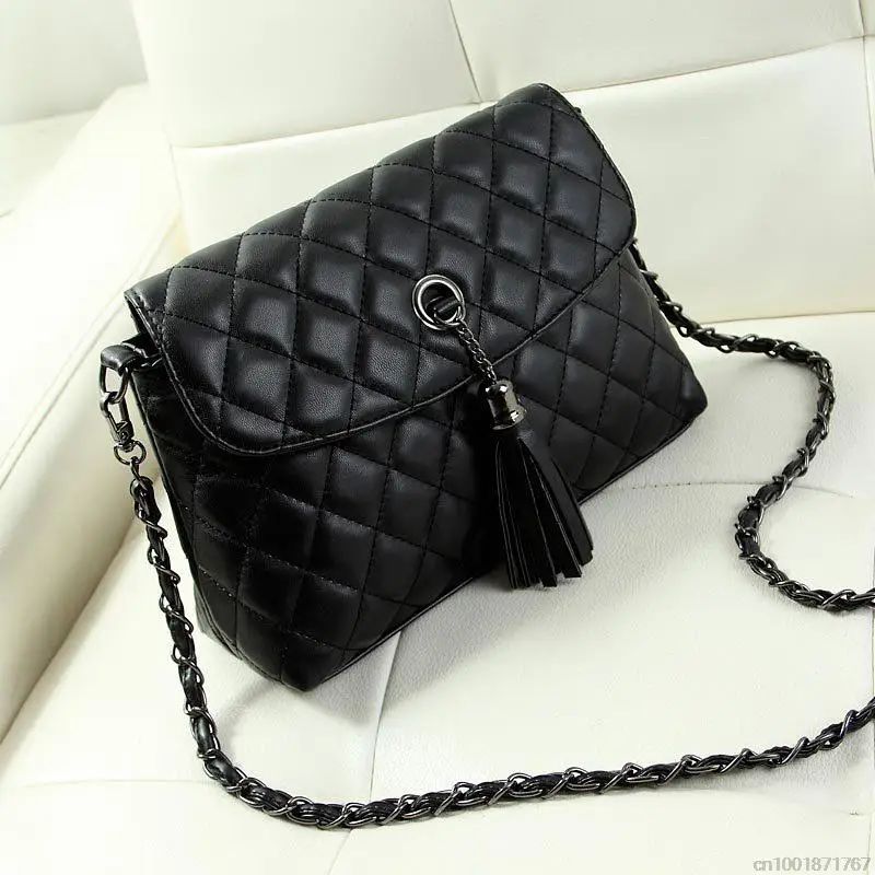 New Style Retro Minimalist Crossbody Bag Fashion Small Women Shoulder Bag Tassel Women Messenger Bag