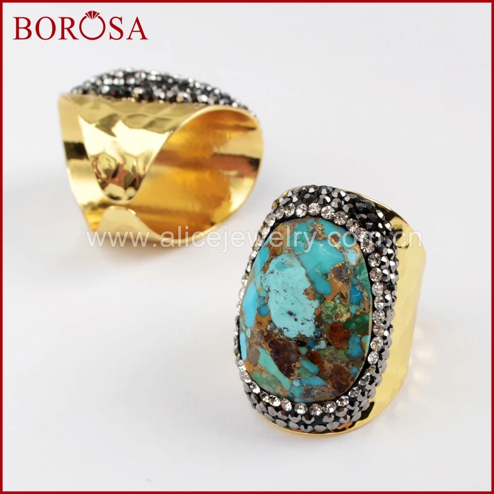 Кольца BOROSA из драгоценных камней 5/10 шт.|Кольца| |