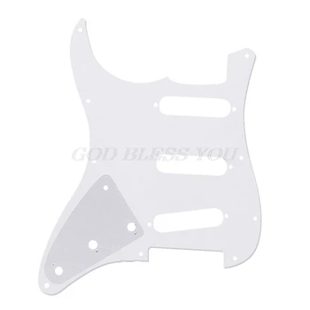 

3Ply Strat Style Scratch Plate Pearl White Guitar Pickguard For Fender Strat New