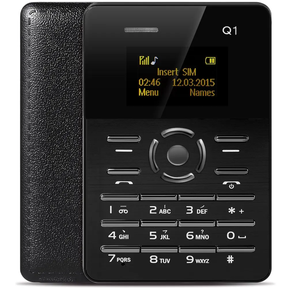 Цена за AIEK Q1 1.0 дюймов Ультра тонкие Карты Телефон Bluetooth 2.0 FM аудио Плеер Будильник Низкая Радиация Студенты Ребенок Карман Сотовый телефон Цена за AIEK Q1 1.0 дюймов Ультра тонкие Карты Телефон Bluetooth 2.0 FM аудио Плеер Будильник Низкая Радиация Студенты Ребенок Карман Сотовый телефон