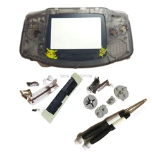 Новое поступление прозрачный черный цвет пластиковый корпус для игры CLEFFA экран оболочка для GameBoyAdvance чехол Замена GBO DMG ручной