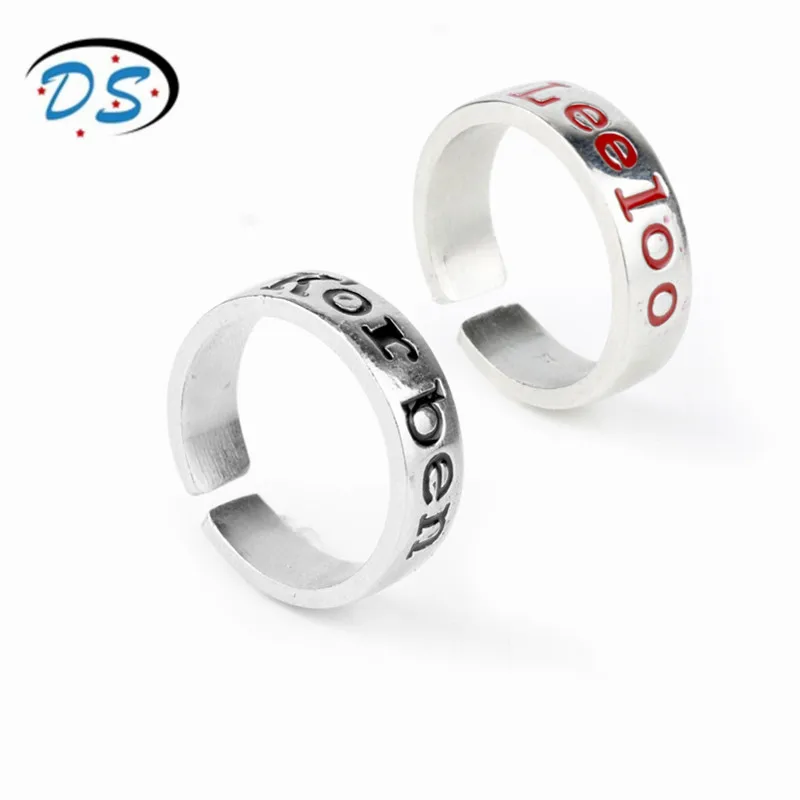 

Movie Jewelry The Fifth Element Figures Leeloo&Korben Rings Opening Rings for Women Men Couples Lover Valentine's Day Gift