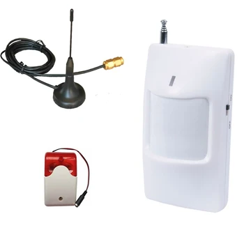 

GSM Antenna Network Antenna Wireless PIR Motion Detector Sensor Wired Strobe Siren Flashing Light For GSM SMS Remote Controller
