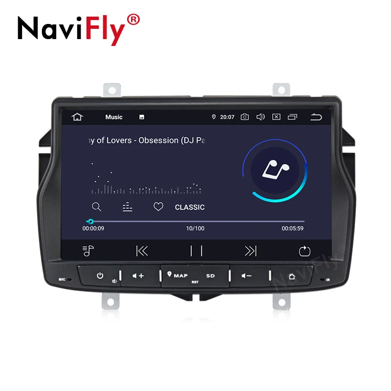 NaviFly Android9.0 IPS DSP 4G Автомобильная магнитола для Lada Vesta поддержка DVR камера просмотра