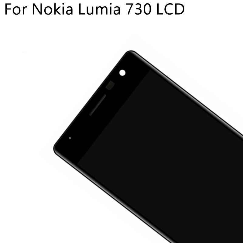 OLED для Nokia Lumia 730 RM-1038, ЖК-дисплей, сенсорный экран с рамкой, дигитайзер, запасная сборка, Протестировано