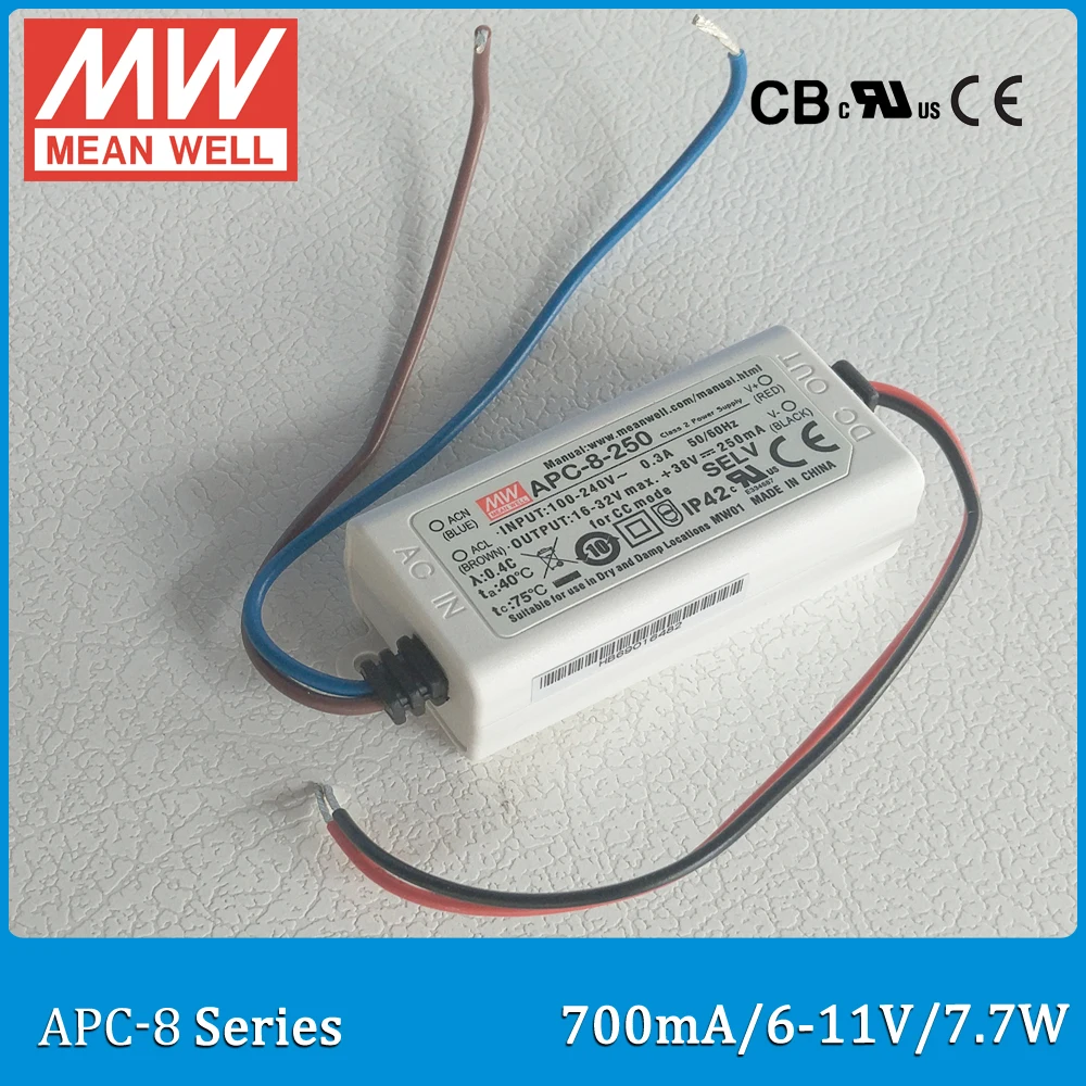 Светодиодный светильник Meanwell светодиодный 7 Вт 6 11 в 700 мА IP42 светильник|meanwell led