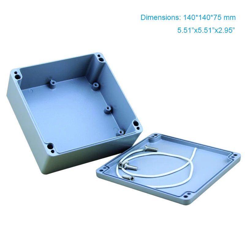 

5.51"x5.51"x2.95" IP67 Aluminum electrical box apply for Button /Switch /Junction Enclosure Waterproof 175*80*56mm FA 44