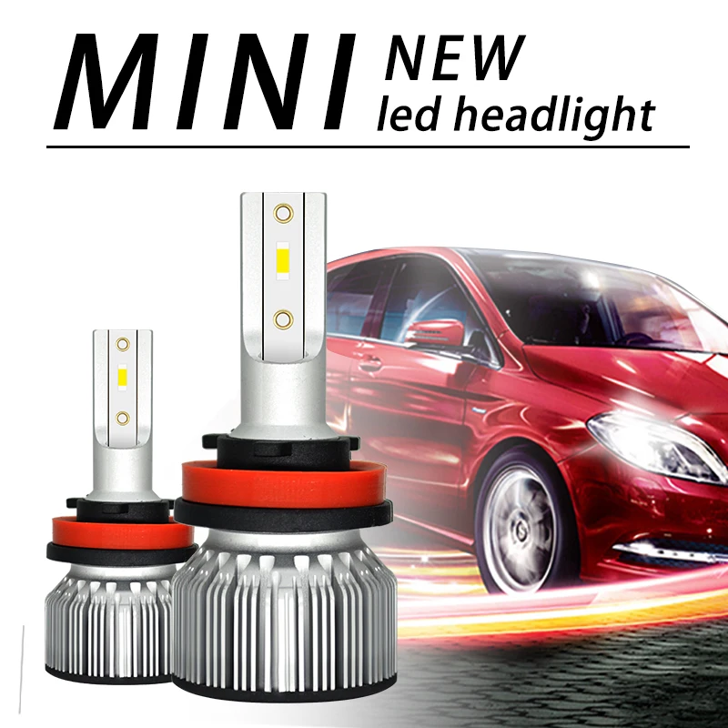 Мини F32 светодиодный головной фонарь H4 H7 H1 H3 H8/H9/H11 9005/HB3 9006/HB4 9012 50 Вт 6000LM 6000k-6500K 12 В |