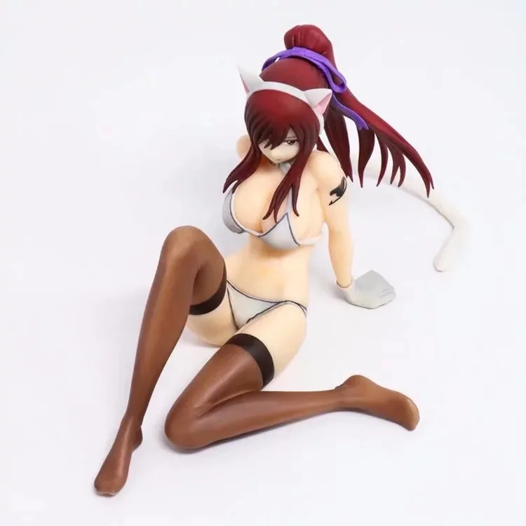 Fairy Tail Erza Scarlet Action Figure Sexy Assis Posture Maillots De Bain Erza Scarlet Anime Modele Decoration Pvc Collection Enfants Jouets Aliexpress