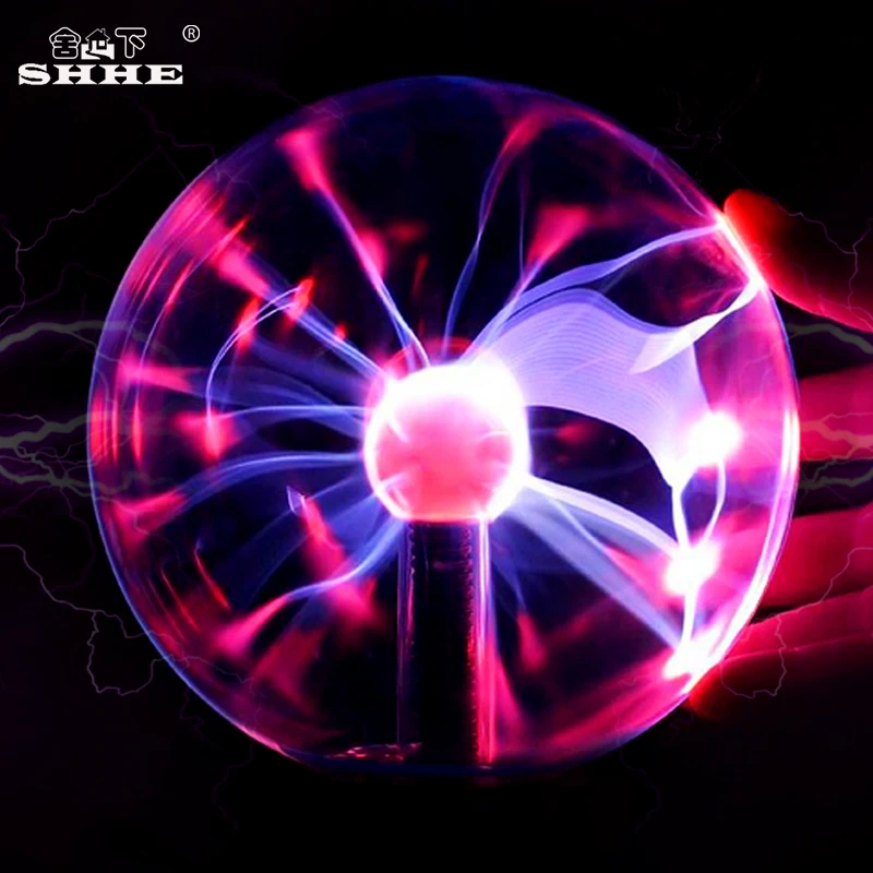 

3 inch Magic Plasma Ball Electrostatic Sphere Light kids room Party decor Table night light Crystal Luminaria Touch Control