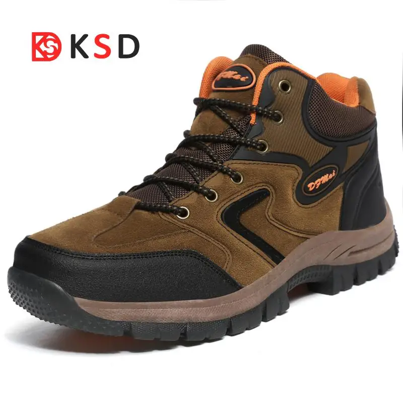 

Waterproof Hiking Shoes For Men Suede Mountain Climbing Shoes Quality Outdoor Trekking Shoes Breathable Hiking Hunting Boots
