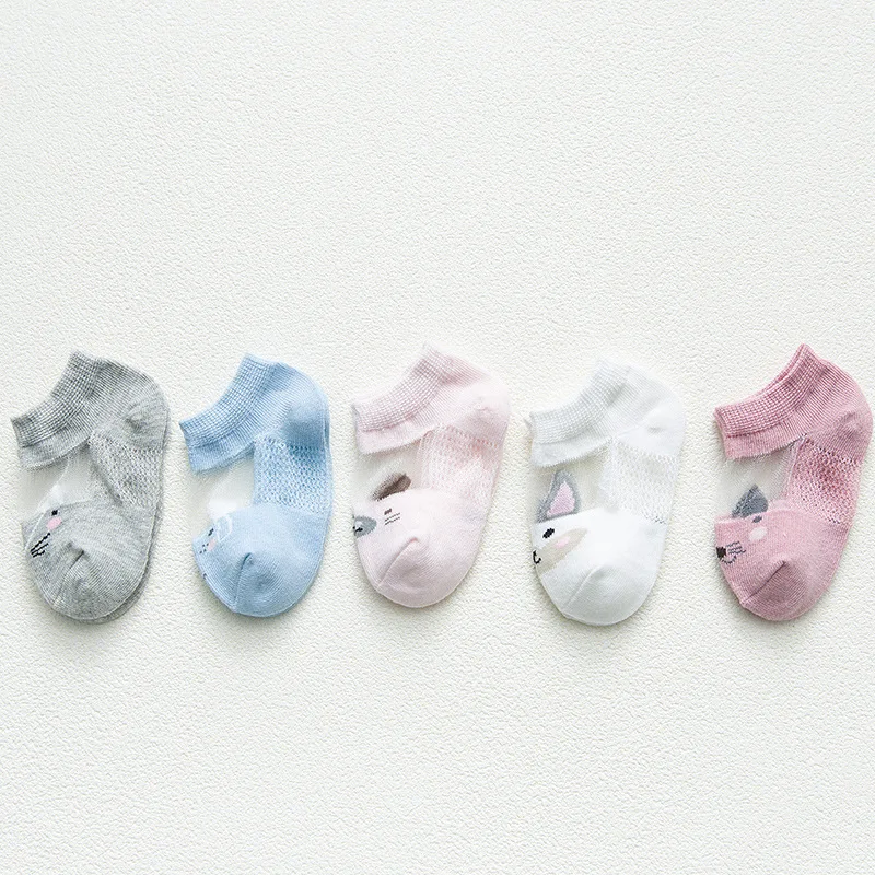 Носки для малышей хлопковые носки с рисунком для новорожденных девочек, детские носки для мальчиков, летняя стильная одежда для маленьких девочек, аксессуары - Цвет: 6