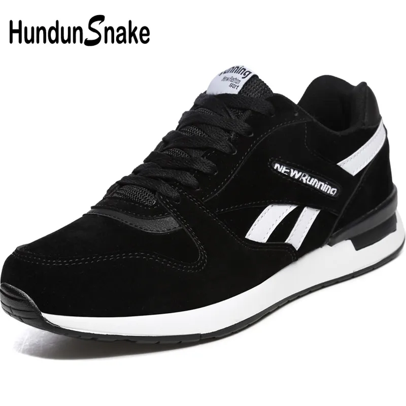 

Hundunsnake Leather Black Women's Running Shoes For Women Sneakers Woman Sports Shoes Woman Sport Shoes men Krasovki Gym T620