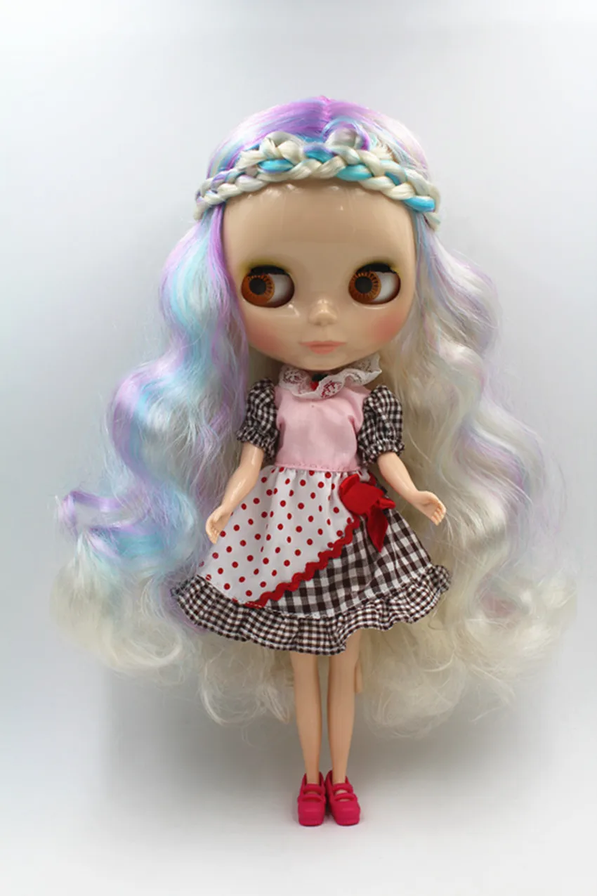 Blygirl doll colorful color hair blyth body doll fashion can change