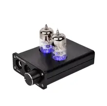 2017 New Vacuum 6J9 Tube Headphone Amplifier Stereo & USB DAC & Audio Preamp & PC Sound Card Mini Home Audio Amp