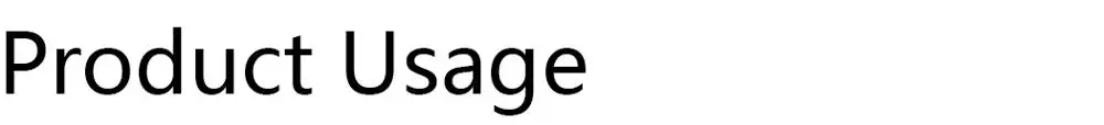 product-usage