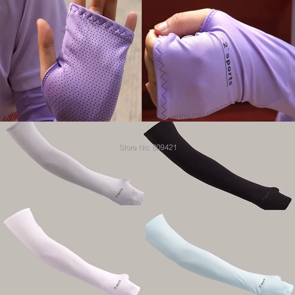 WholeSale 200pairss/lot 45CM Golf riding sleeves Sports Arm Cooling