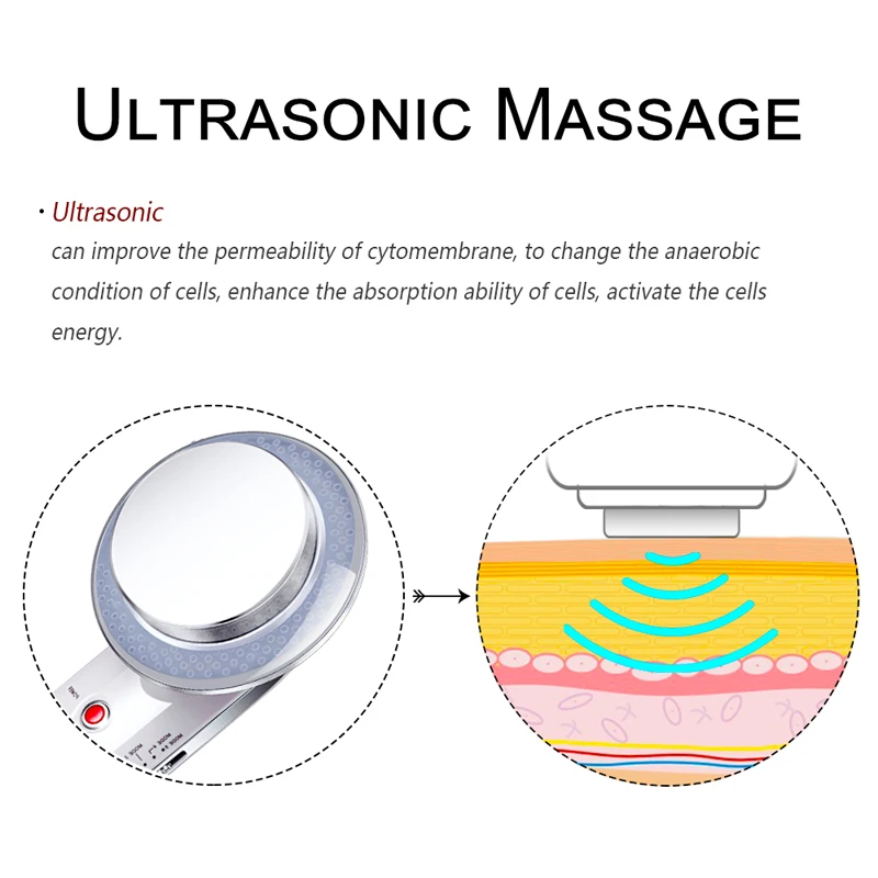 Queimador de Gordura Dispositivo de Perda de Peso Ultra-som Infravermelho Corpo Emagrecimento Massageador Cavitação Ultra-sônica Galvânica Anti Celulite 3in1 Ems 3 cavitação ultra-sônica galvânica anti celulite queimador de