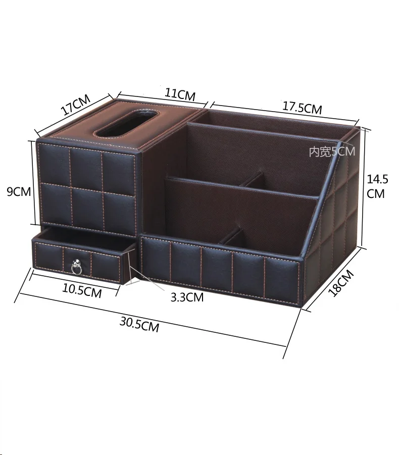 OUSSIRRO Европейская стильная тканевая коробка многофункциональный держатель для салфеток из искусственной кожи для хранения пульта дистанционного управления коробка Настольный Органайзер