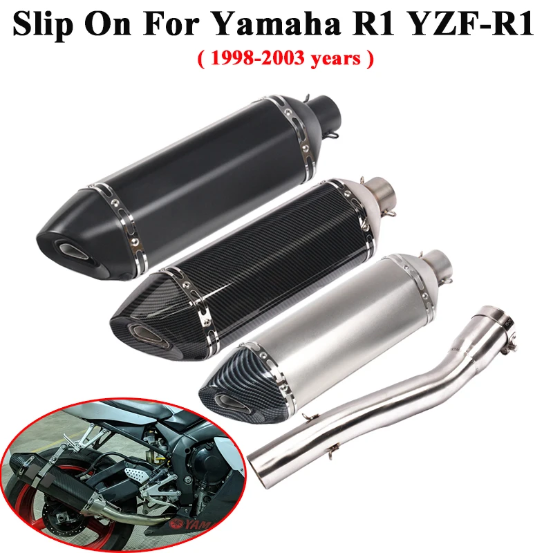Слипоны для мотоцикла Yamaha R1 YZF 1998 2003 модифицированный глушитель выхлопных газов