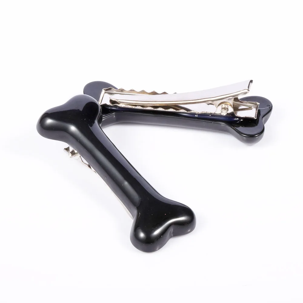 

New Arrival Fashion 2pcs Women Hair Clips Girl's Hair Decoration Dog Bone Design Hairpin Charm Lovely Popular Hairpin