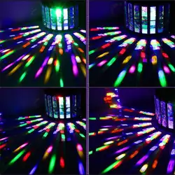 9 Цвет светодиодный бабочка лампы дистанционного Управление звуковая активация DMX 512 Управление Лер лампа КТВ DJ Bar Club этапе фонарик для